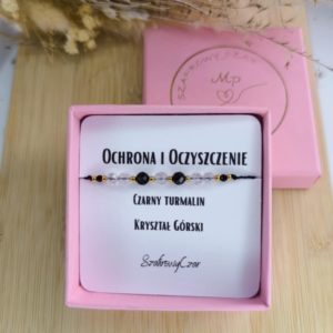 Bransoletka Ochrona i Oczyszczenie z kamieni naturalnych