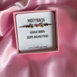 Bransoletka z intencją na motywację z kamieni naturalnych