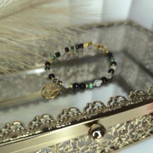 Bransoletka zodiakalna Byk z kamieni naturalnych