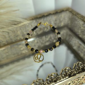 Bransoletka zodiakalny lew z kamieni naturalnych